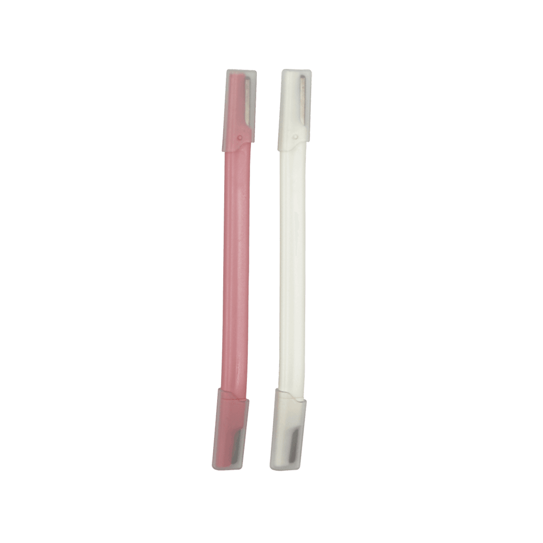 MUMUSO S-Shaped Dual-End Eyebrow Razor 2-Pack