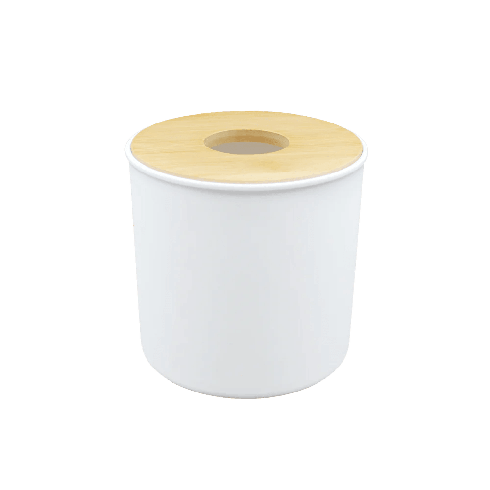 MUMUSO TISSUE BOX WITH BAMBOO LID (JAPANESE STYLE/ROUND)