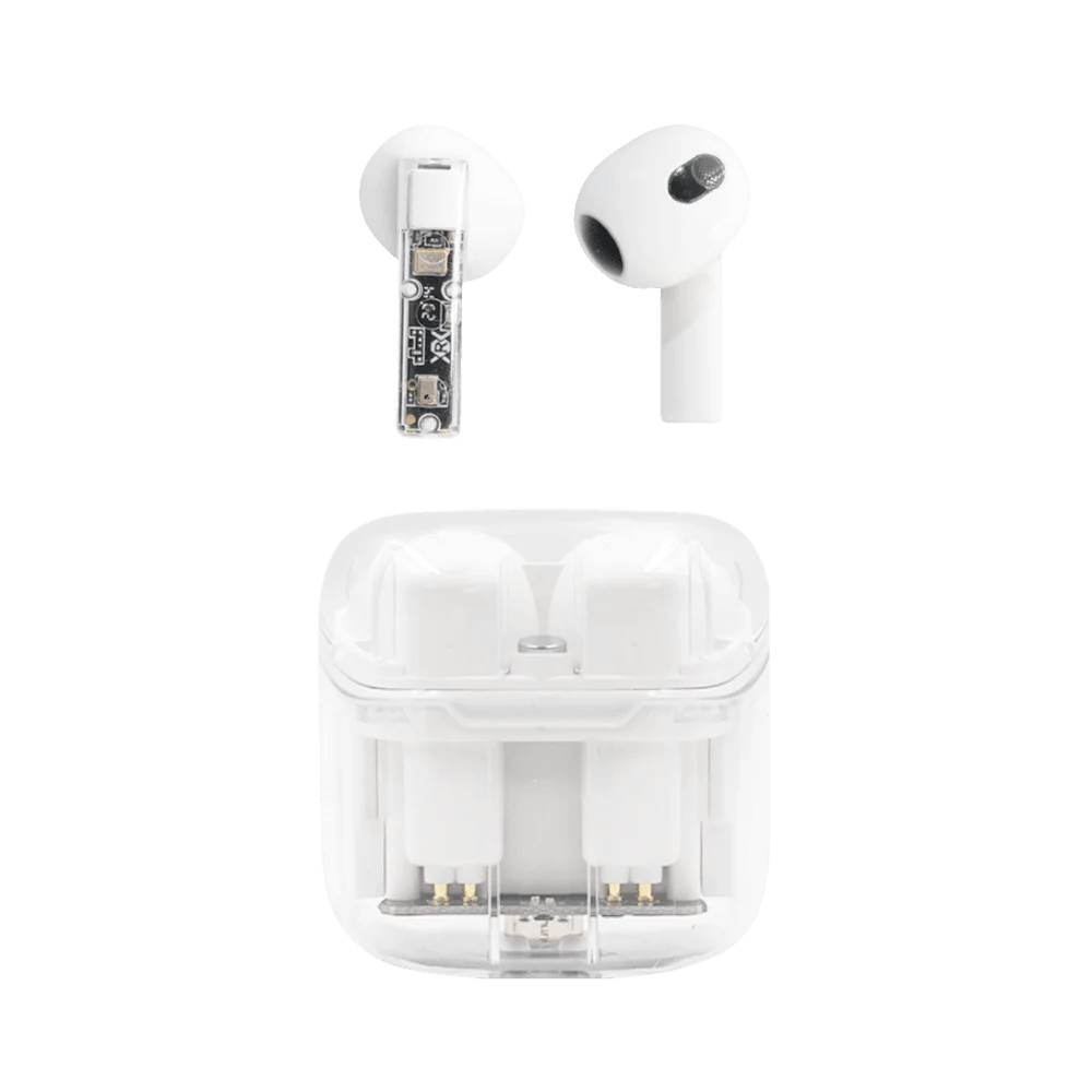 MUMUSO WIRELESS EARBUDS WITH TRANSPARENT SHELL